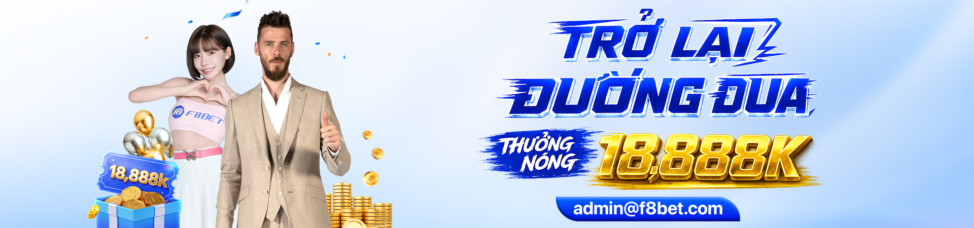 tham gia đường đua nhận thưởng nóng 18888k tại f8bet